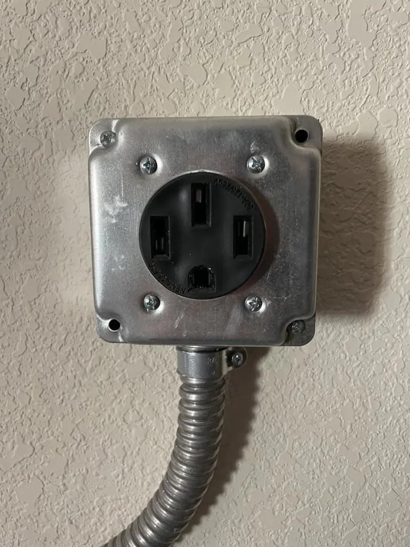 NEMA 14-50 outlet installed for Electrical Panel Upgrade in Knox